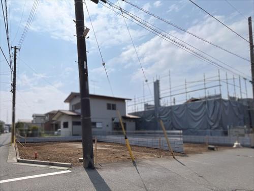 2026年3月撮影 手前の角地がＡ区画