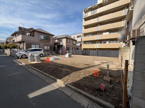 全区画外観（B号棟部分右手前あたり）