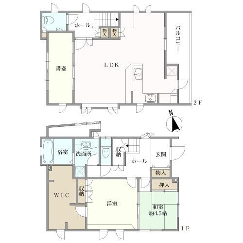 増築建物　間取り図