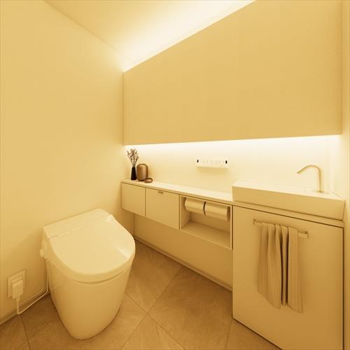 トイレのリフォームプラン例完成予想図