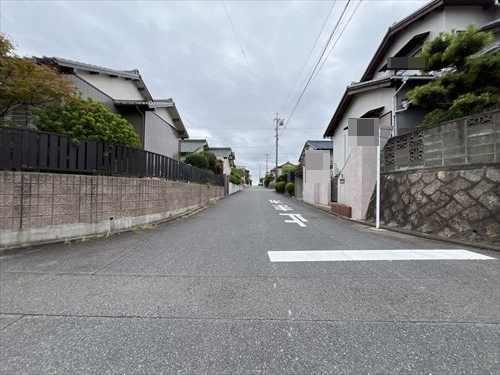 対象不動産西側道路（2025年11月撮影