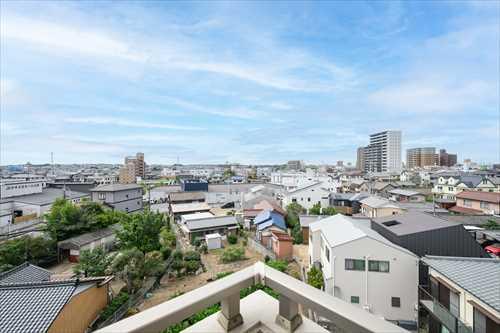 北側バルコニーからの眺望