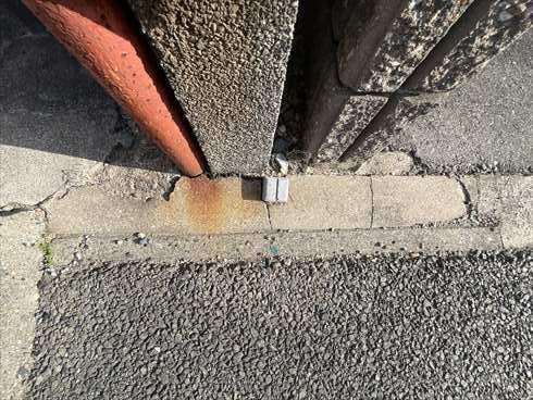 前面境界杭①（2026年3月撮影）