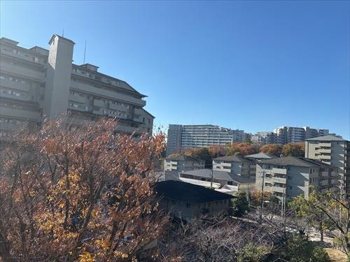 南向きバルコニーからの眺望