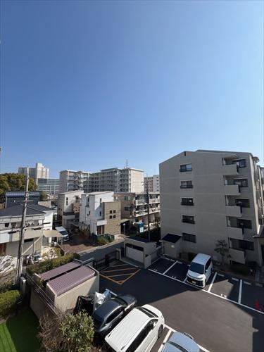 南向きバルコニーからの眺望