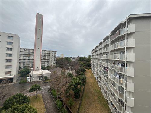 南西向きバルコニーからの眺望