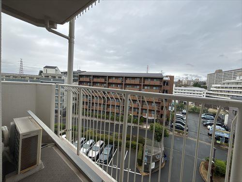 北東向きバルコニー