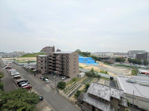 南西向きバルコニーからの眺望