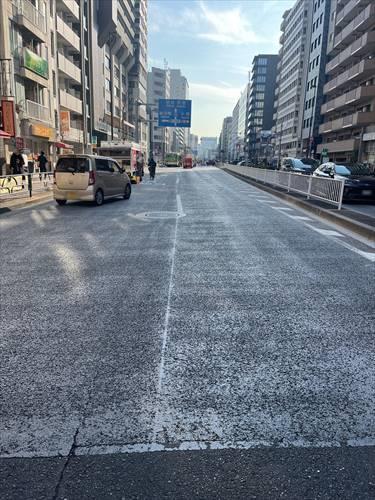 前面道路2（2025年1月撮影）