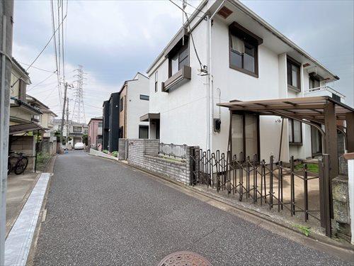 前面道路を含む現地（右手）