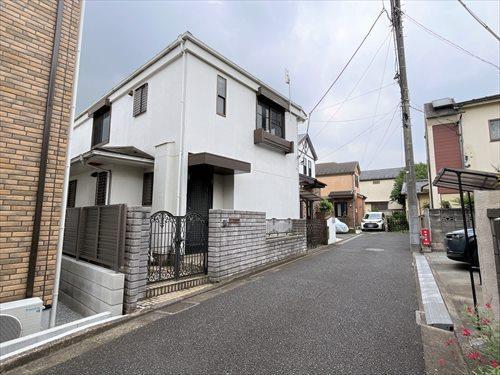 前面道路を含む現地（左手）