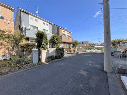 前面道路を含む現地（左手）