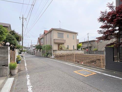 前面道路を含む現地（右手）