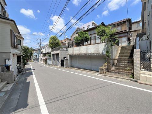 前面道路を含む現地（右手）