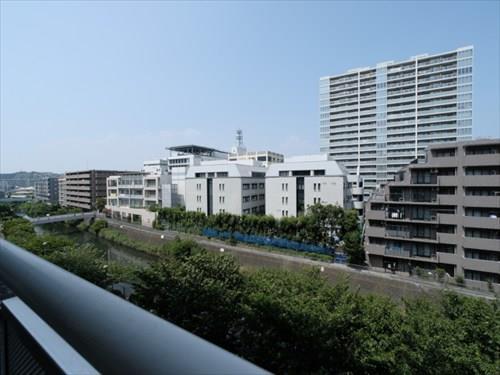共用廊下からの眺望