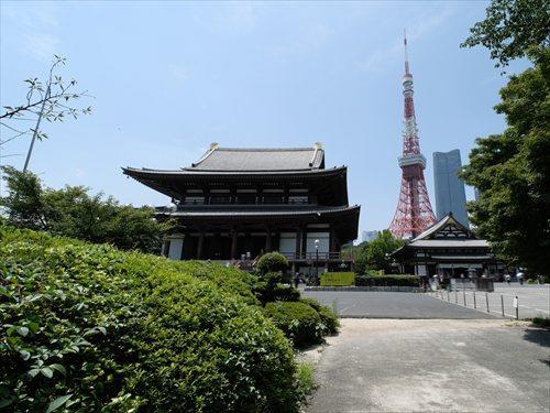 芝増上寺 840m