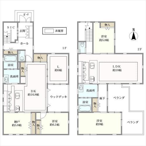間取りは2LDK＋1SLDK