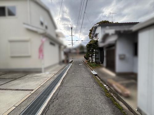 南東側前面道路(2026年3月撮影)