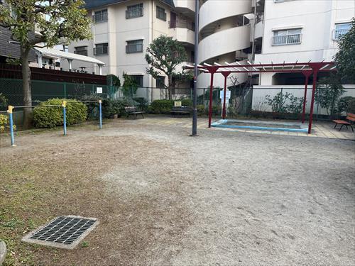 淡島通り公園　北東側約5ｍ