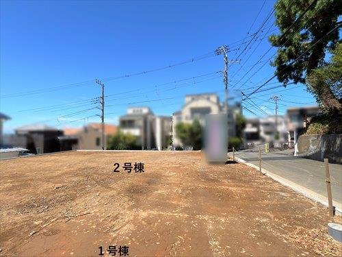 新築未完成2024年8月撮影１号棟：手前