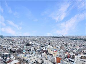 バルコニーからの眺望（東向き）