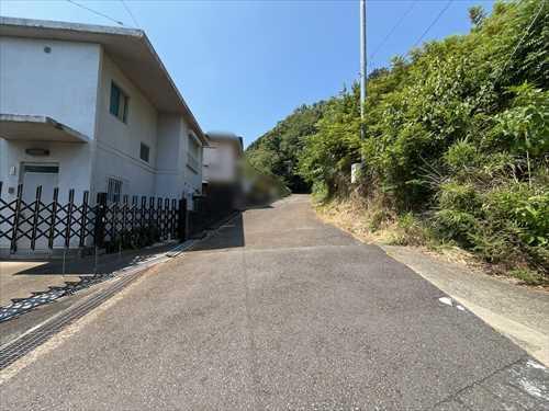 北側前面道路(2025年11月撮影)