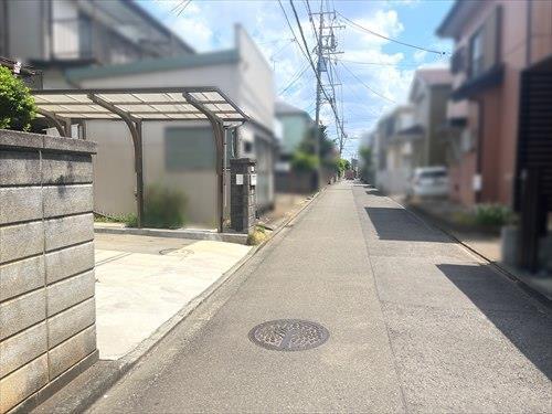 現地含む前面道路 現地含む前面道路