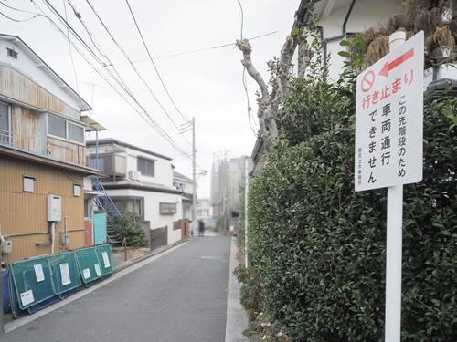 南側道路（撮影 2026.02）