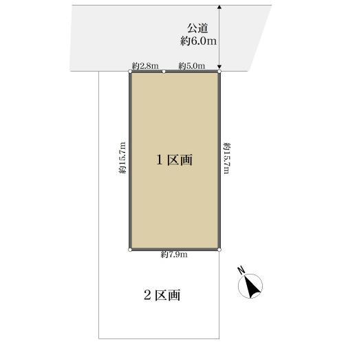 区画図 2区画 区画図 2区画