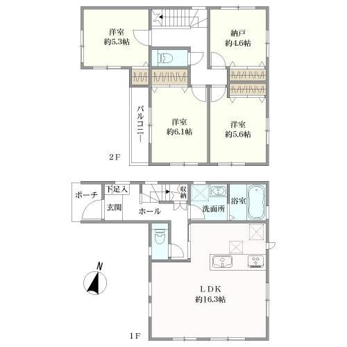 間取り図　1号棟