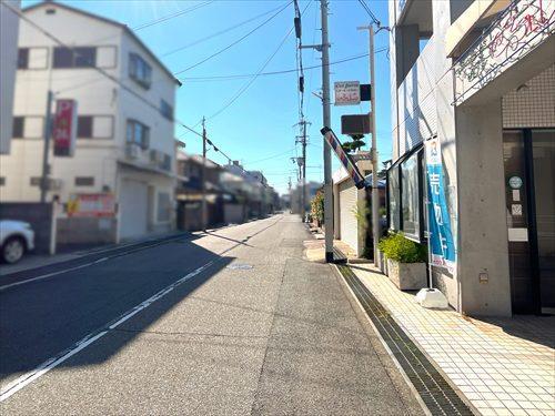 現地前面道路