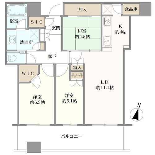 南向き・3LDK