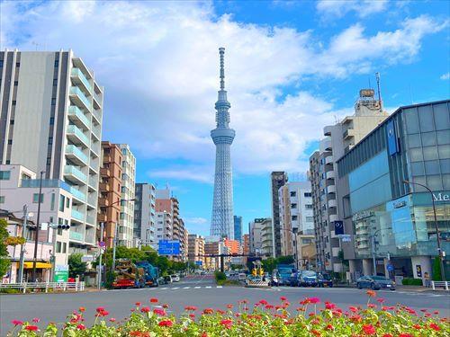 東京スカイツリーまで1350m