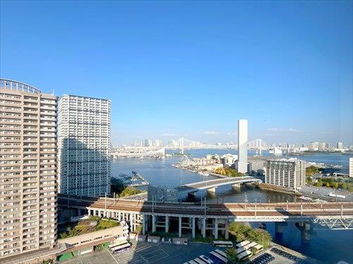 22階共用廊下からの眺望