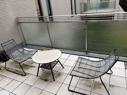 北側バルコニー