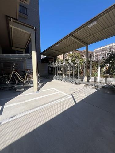 駐輪場（2026年2月撮影）