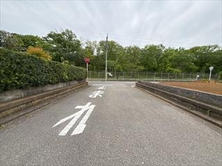 東側前面道路写真