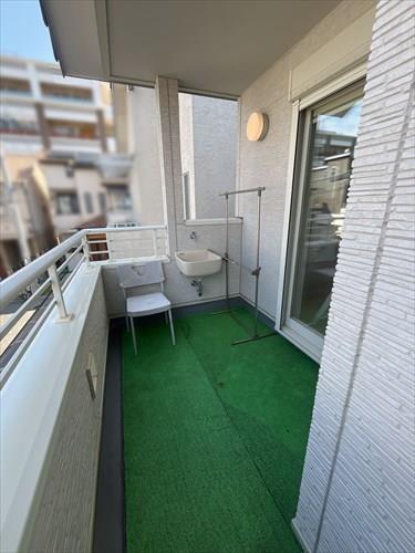 北側バルコニー