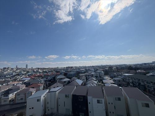 南東側バルコニーからの眺望