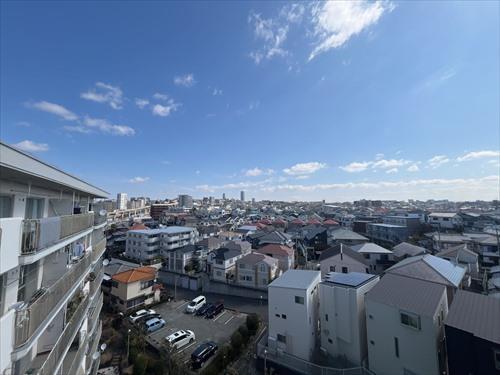 南東側バルコニーからの眺望