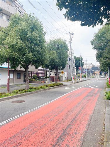 現地前面道路