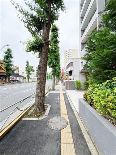 現地前歩道