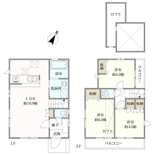 建物間取図
