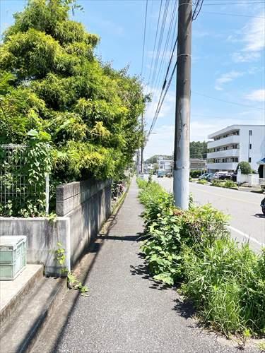 現地前歩道