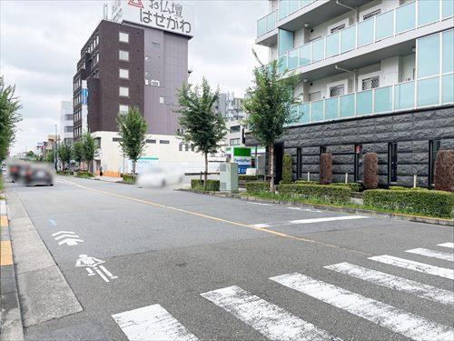 現地前道路