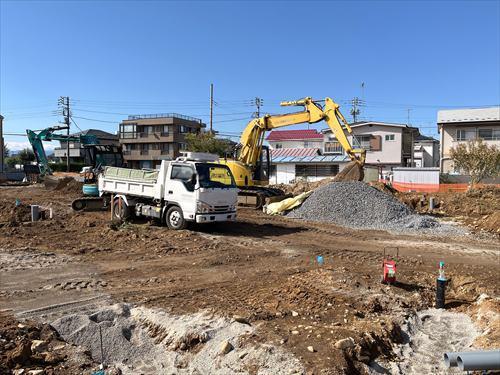 現地造成工事中・2025年10月撮影
