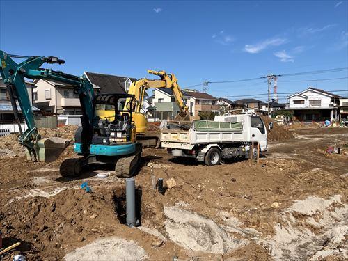 現地造成工事中・2025年10月撮影