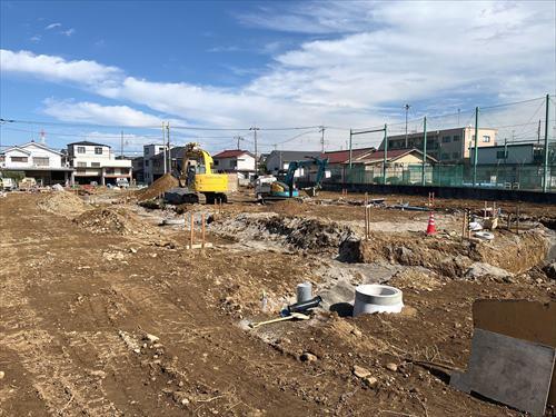 分譲地造成工事中・2025年10月撮影