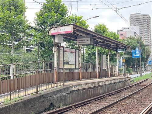 都電荒川線「面影橋駅」160ｍ
