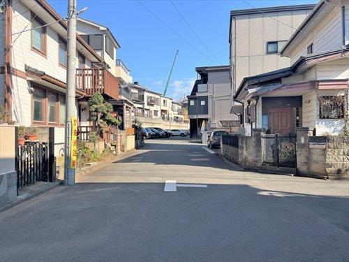 北西側道路（物件：右手）